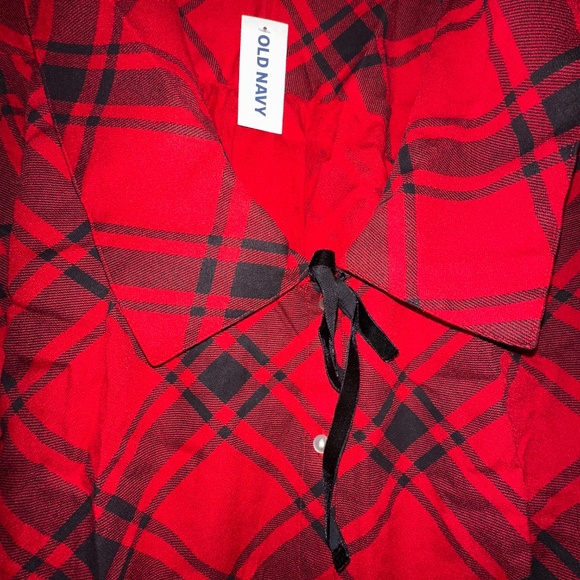 Old Navy Red Buffalo Check Crepe Button-Down Top – Women’s 3X - NWT - Picture 2 of 6